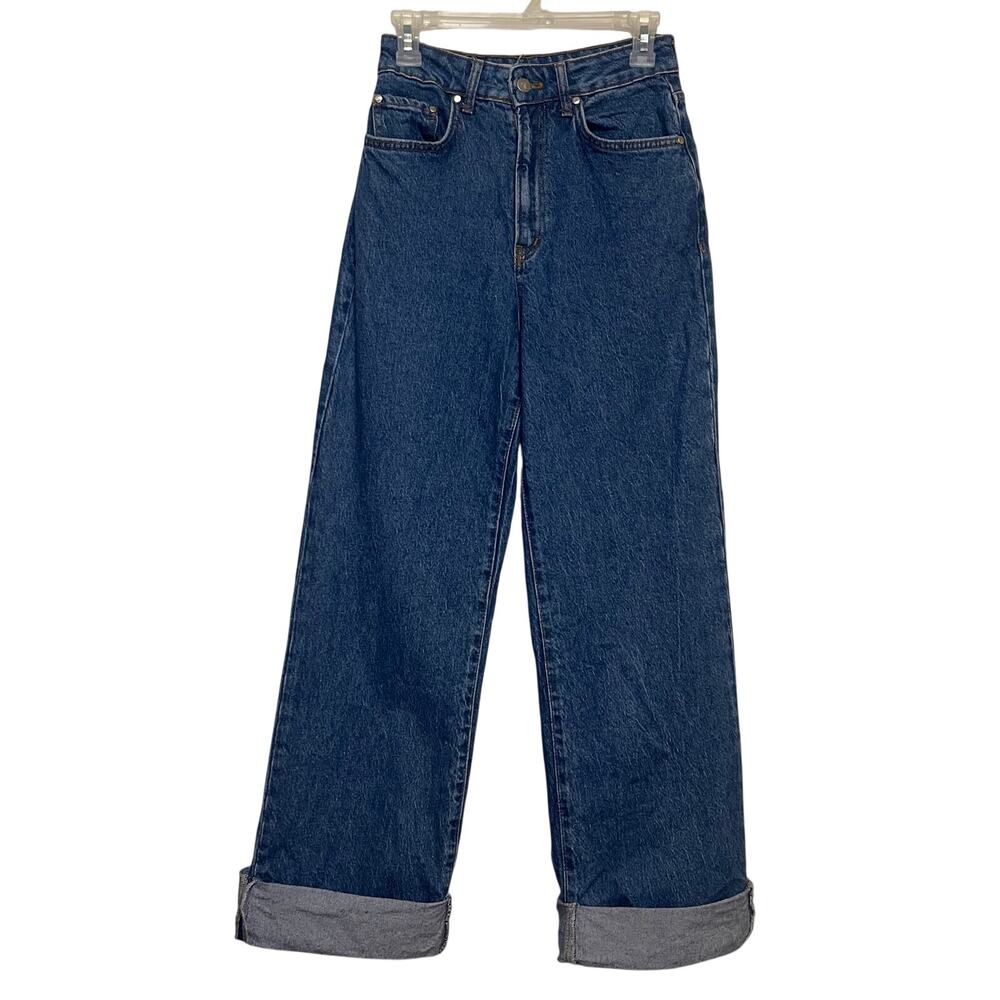 Pilcro Jeans Women's Baggy High Rise Boyfriend Straight Leg Denim Jeans size 27